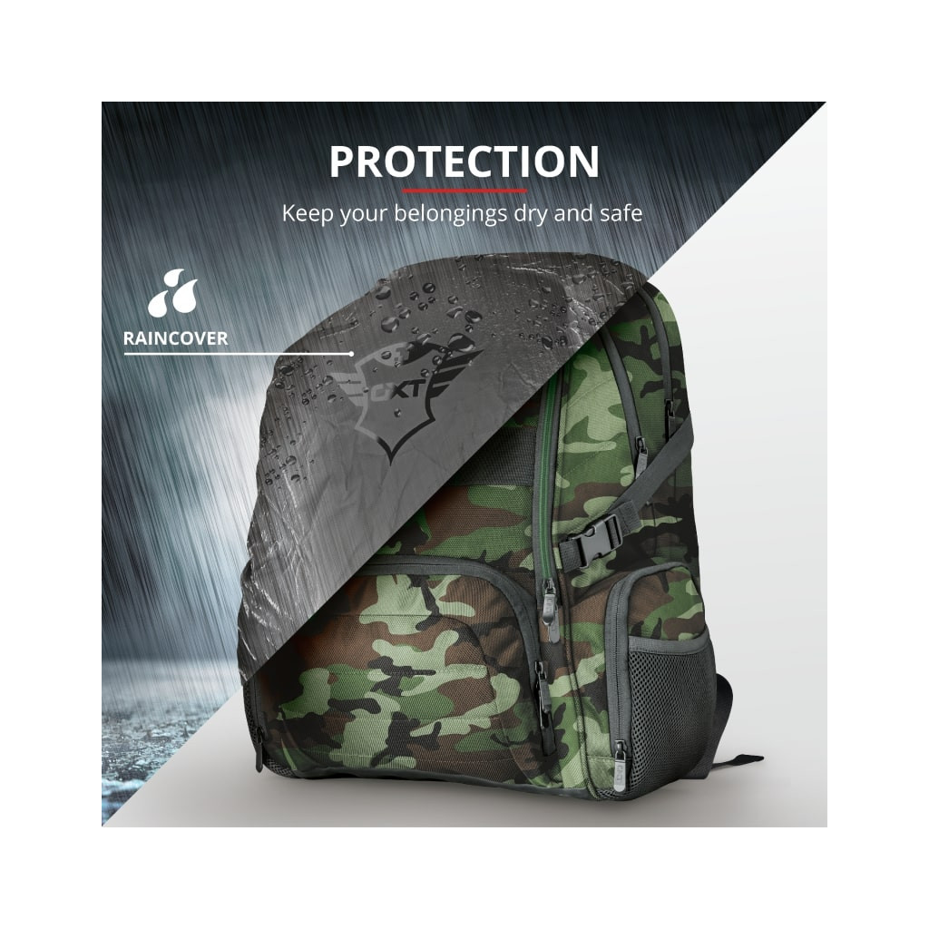 Рюкзак для ноутбука Trust 17.3" GXT 1250G Hunter Gaming, green camouflage (23868) - зображення 9