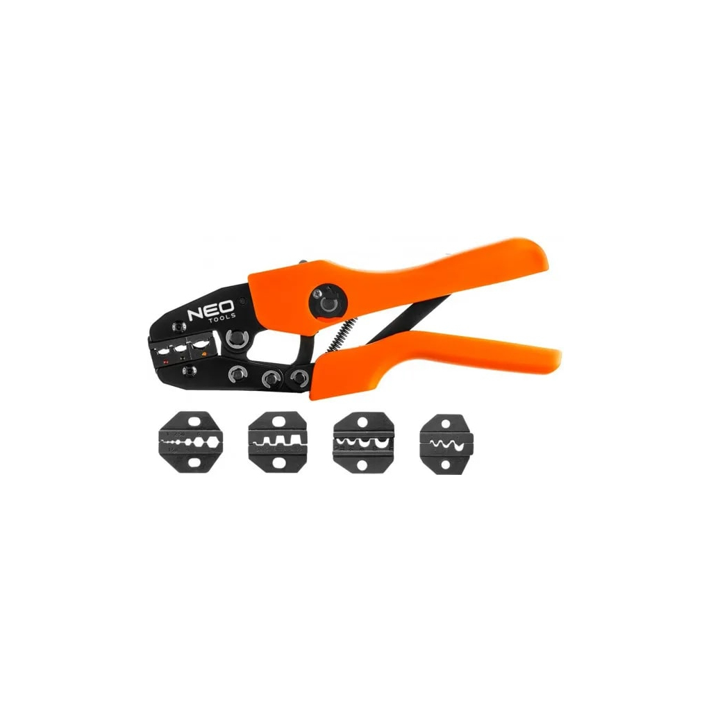 Кліщі Neo Tools для обтиску наконечників RG6, RG58, RG59, RG62, з набором губок (5 шт) (01-537) - зображення 3