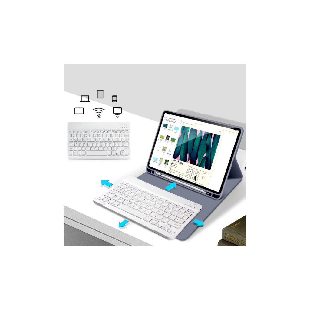 Чохол до планшета BeCover Keyboard Apple iPad 10.2 2019/2020/2021 Purple (711138) - зображення 4