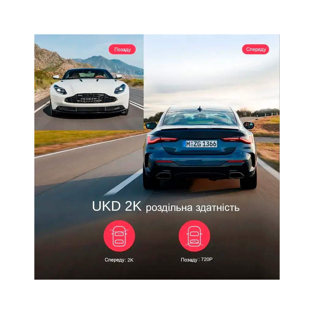 Відеореєстратор LINGDU Dash Cam D200 + Micro SD 64GB - зображення 5
