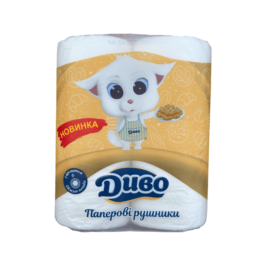 Паперові рушники Диво З ароматом свіжого печива 2 шари 2 рулони (4820003837443) - зображення 2