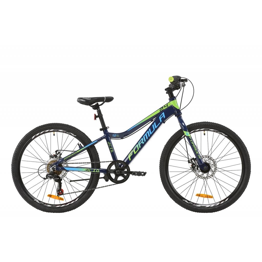 Велосипед Formula 24" ACID 1.0 Vbr рама-12" Al 2020 індиго з салатовим та блакитним (OPS-FR-24-181) - зображення 1