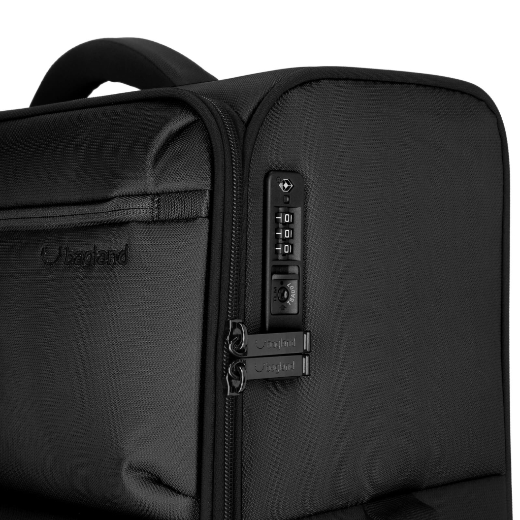 Валіза Bagland Stella середня 57 л чорна (1142921825) - зображення 9