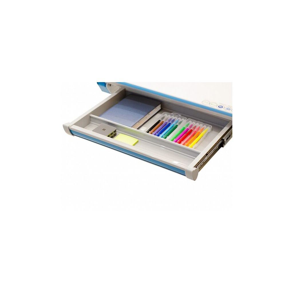 Парта Mealux Sherwood Energy стільниця біла/накладки на ніжках сір (BD-830 W/G Energy) - зображення 4