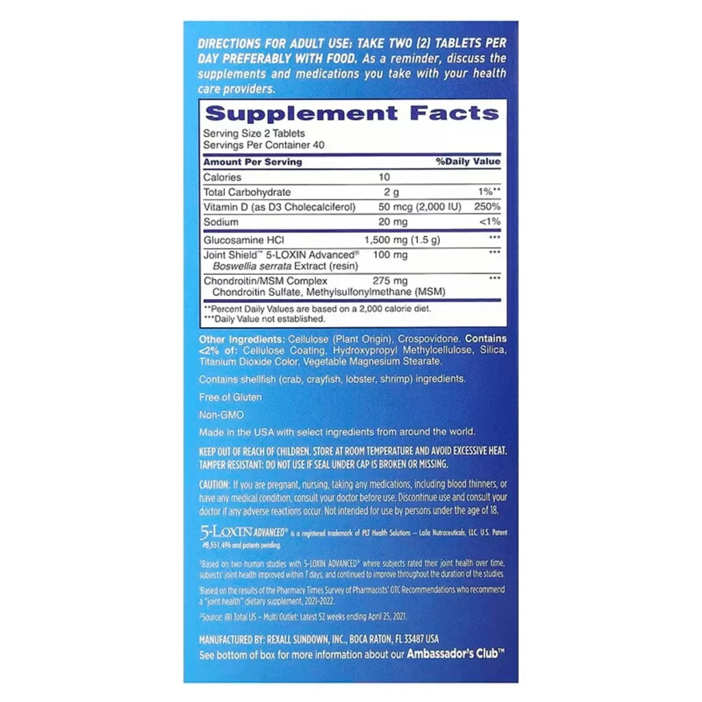 Вітамінно-мінеральний комплекс Osteo Bi-Flex Здоров'я суглобів з вітаміном Д, потрійна сила, 80 таблеток (OBF-19607) - зображення 3