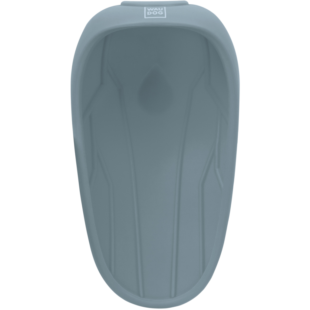 Універсальний посуд для тварин WAUDOG Silicone Поїлка-насадка на пляшку 165х90 мм сіра (507711) - зображення 2