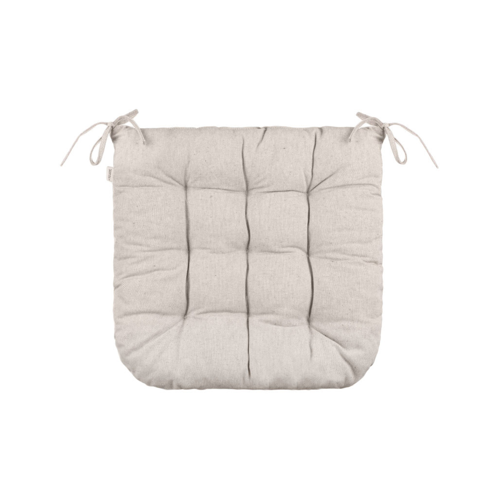 Подушка на стілець Ardesto Oliver бежевий , 40х40см 100% бавовна (ART02OB) - зображення 4