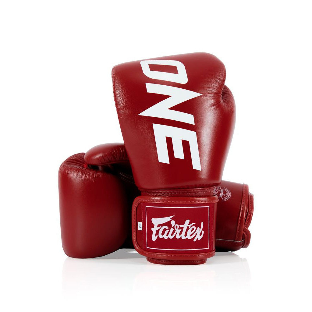 Боксерські рукавички Fairtex BGV1-ONE (натуральна шкіра) Red 12 унцій (бинти в комплекті) (BGV1-ONE_12oz_Red) - зображення 2