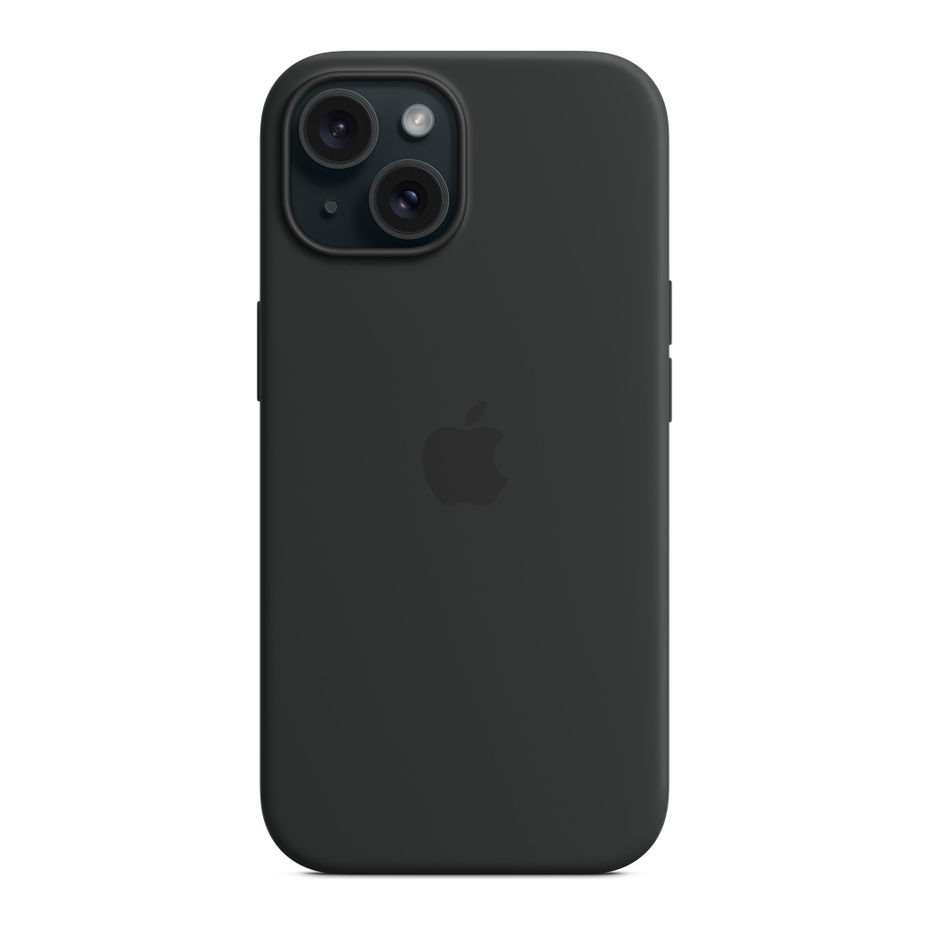 Чохол до мобільного телефона Apple iPhone 15 Silicone Case with MagSafe Black (MT0J3ZM/A) - изображение 5