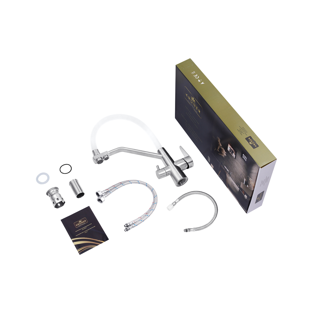 Змішувач Kroner Klassisch-ESG03817WHI (CV027938) - зображення 8