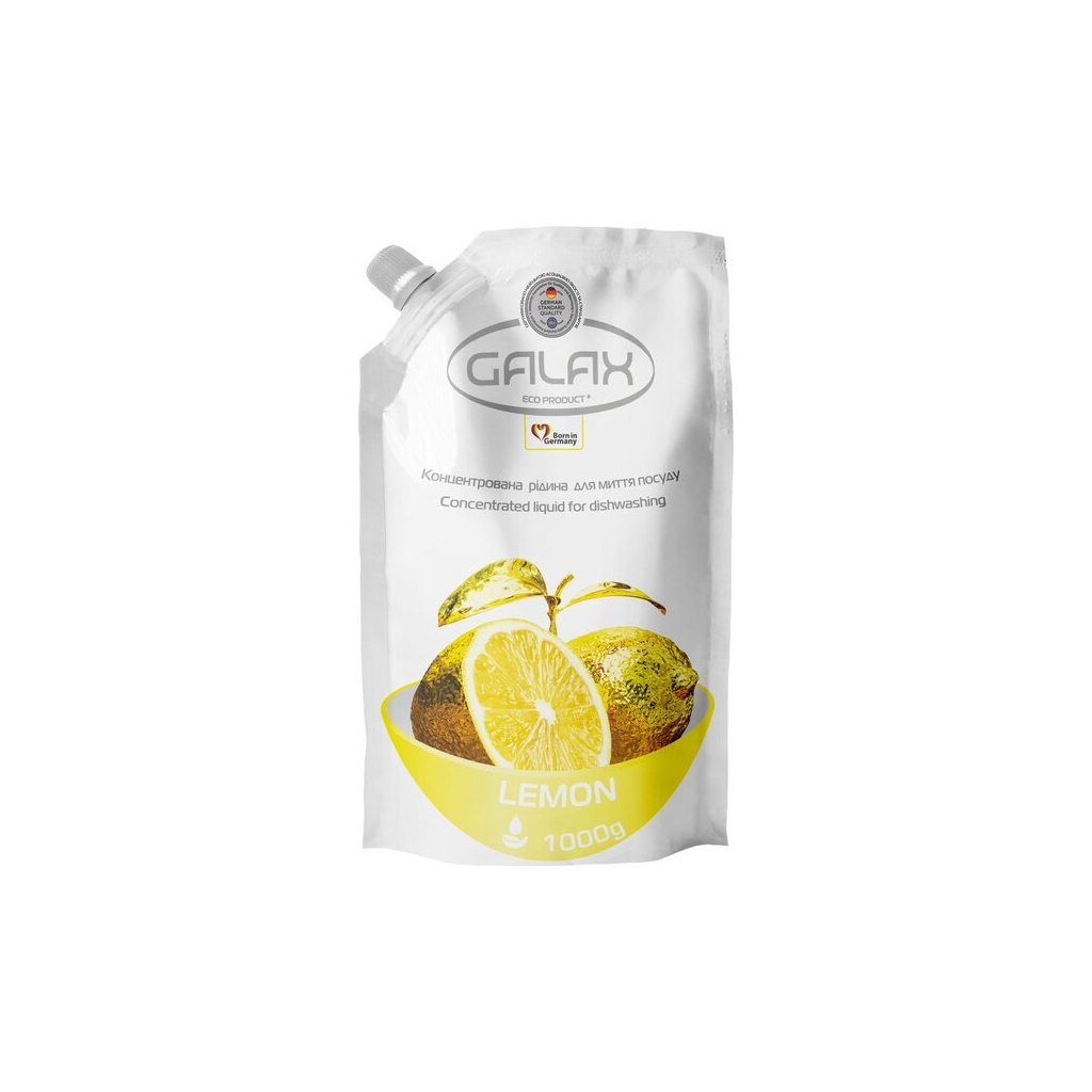 Засіб для ручного миття посуду Galax Лимон 1000 г (4260637724885) - зображення 1