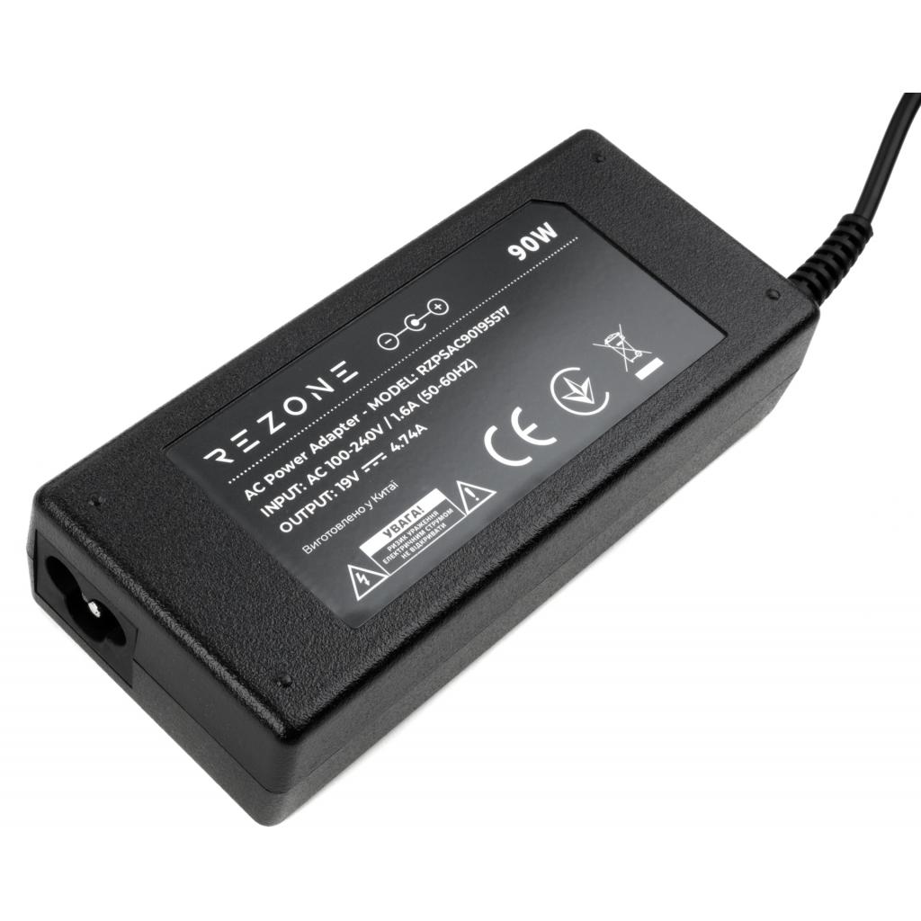 Блок живлення до ноутбуку Rezone ACER 90W 19V 4.74A 5.5*1.7 (RZPSAC90195517) - зображення 3