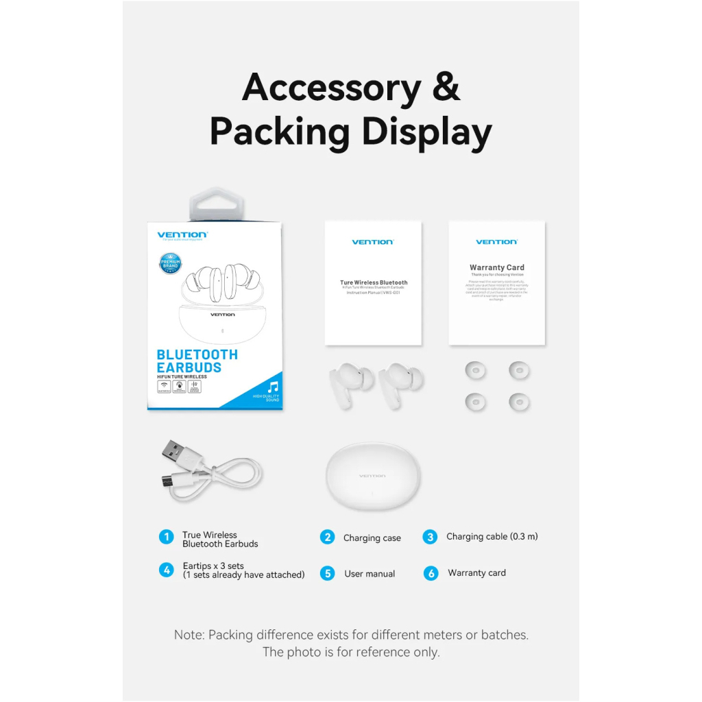 Навушники Vention Elf Earbuds E01 White (NBFW0) - зображення 8