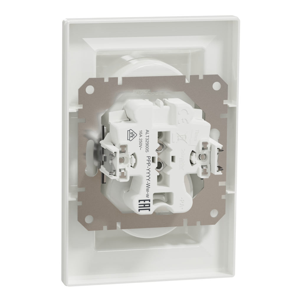 Розетка Schneider Electric ASFORA без заземлення подвійна біла (EPH9700121) - изображение 7