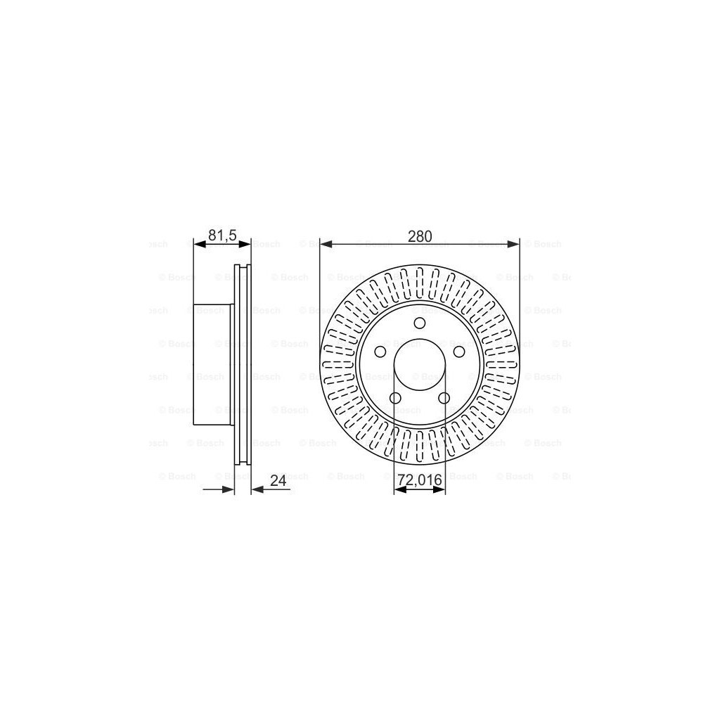 Гальмівний диск Bosch 0 986 479 386 - зображення 5