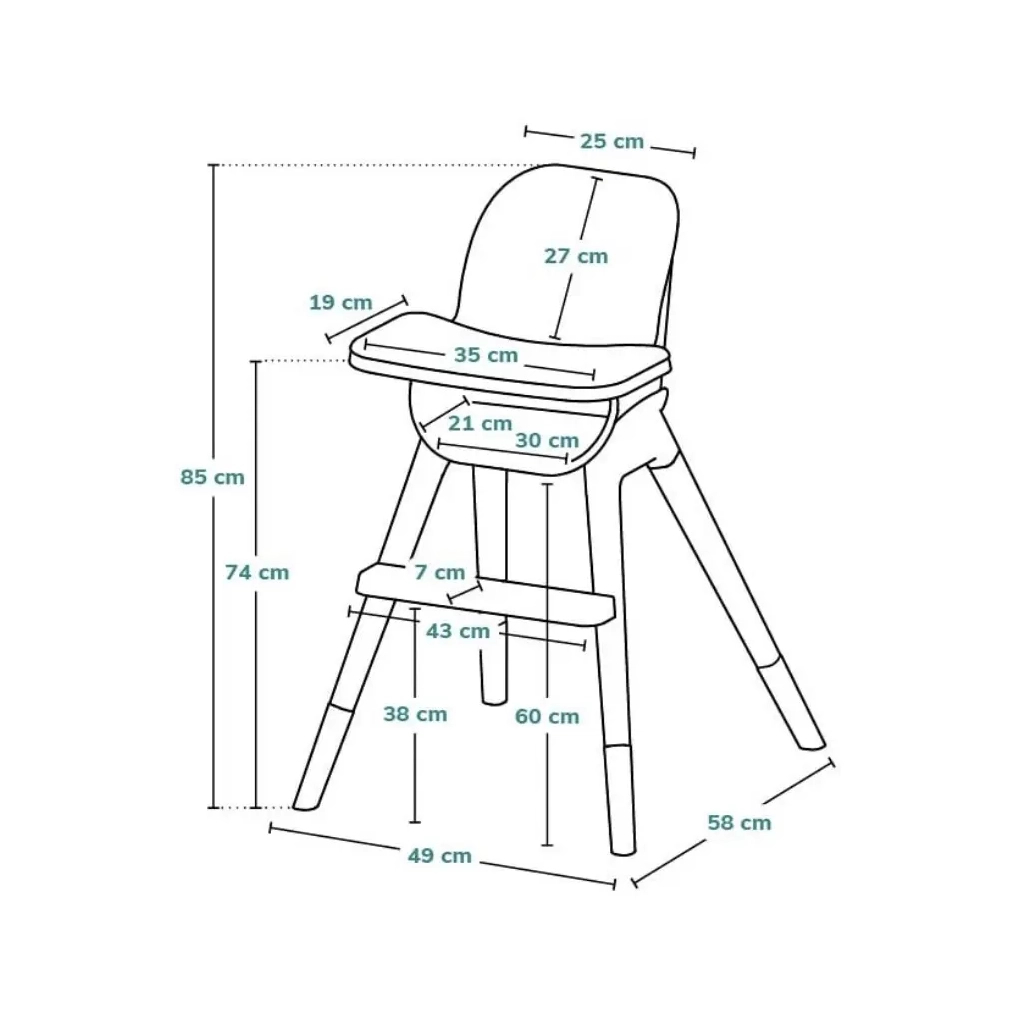 Стілець для годування Lionelo KOEN BEIGE SAND (LO-KOEN BEIGE SAND) - зображення 12