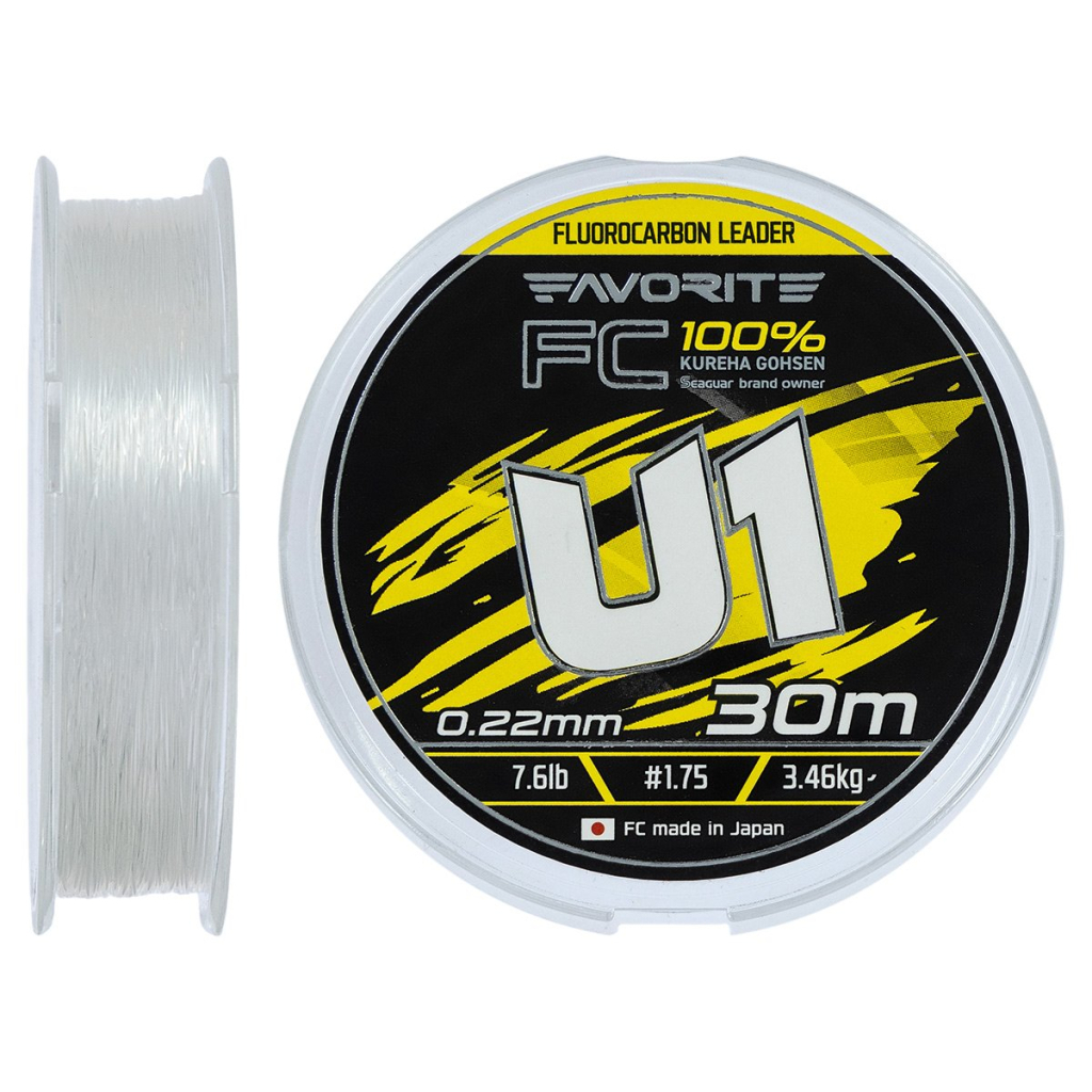 Флюорокарбон Favorite U1 FC 30m 1.75/0.22mm 7.6lb/3.46kg (1693.12.11) - зображення 1