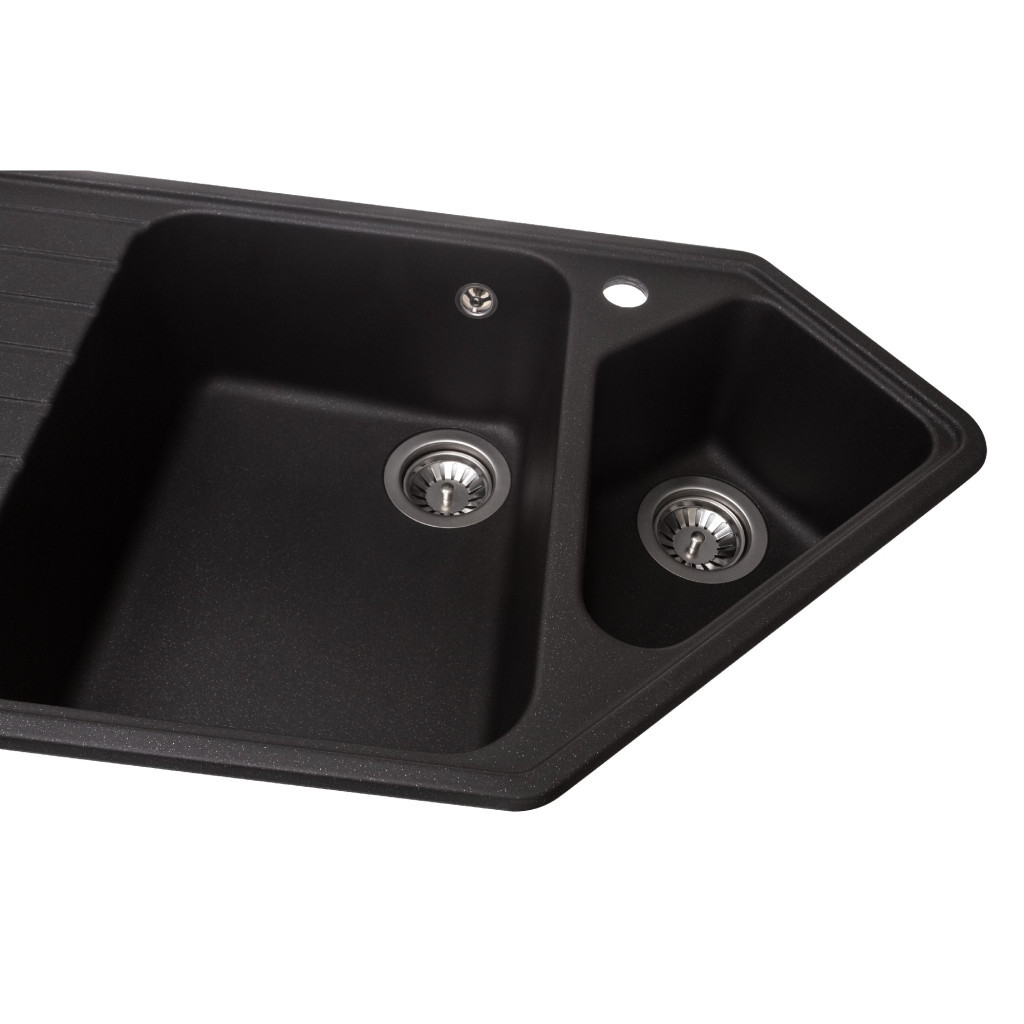 Мийка кухонна GRANADO IBIZA black shine (gr1801) - зображення 5