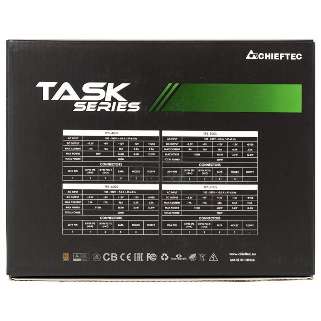 Блок живлення Chieftec 500W Task (TPS-500S) - изображение 9