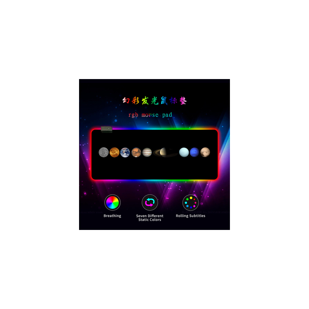Килимок для мишки Voltronic Planets marbles (RGB383D) - зображення 2