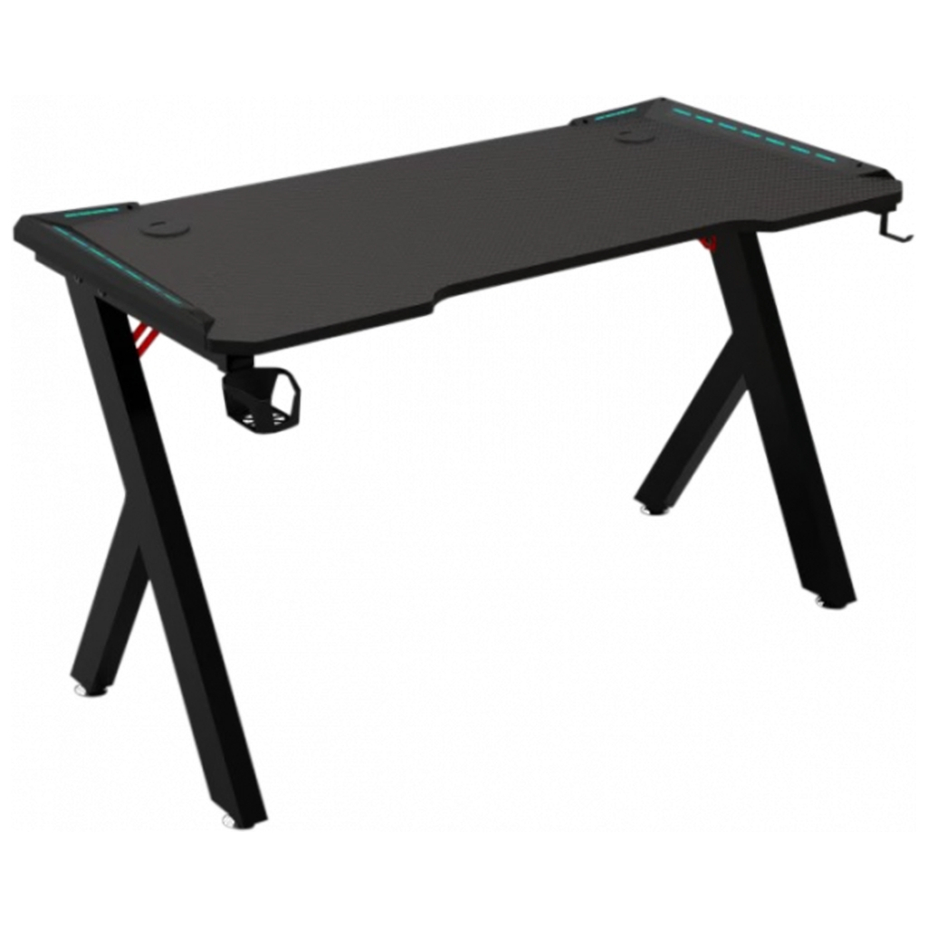 Комп'ютерний стіл GT Racer GT Racer T-1426 (140x60x73) Black (T-1426 (140x60x73) Black) - зображення 1