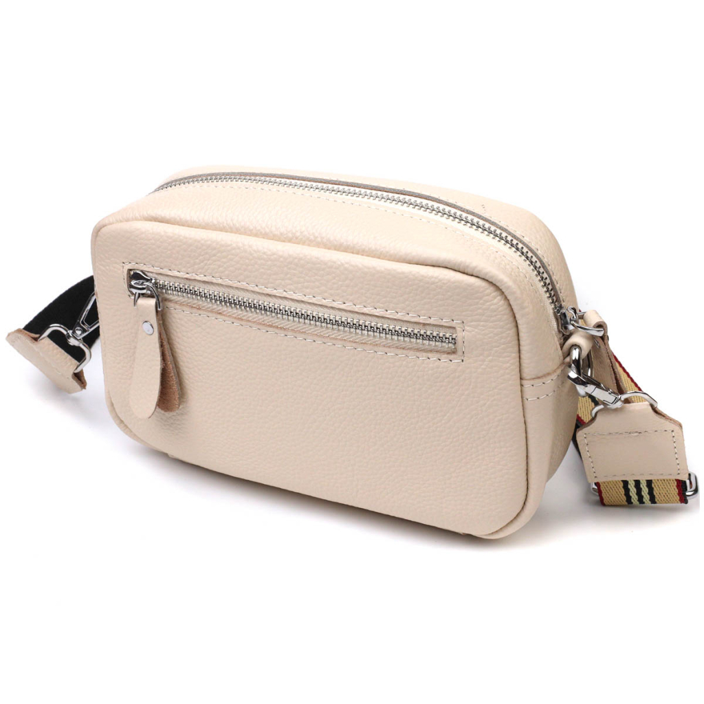 Сумка Vintage Жіноча на плече з натуральної шкіри Біла (22121) - зображення 2