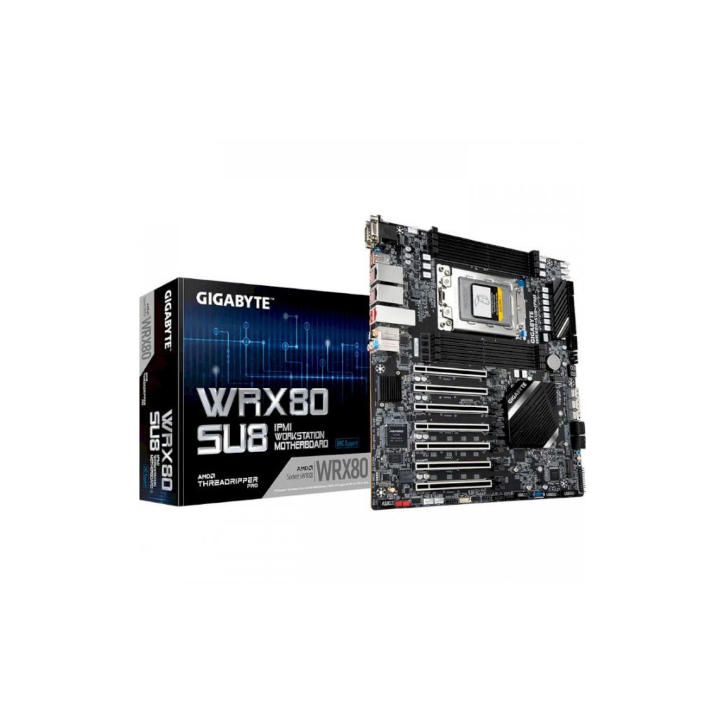 Серверна материнська плата GIGABYTE GA-WRX80-SU8-IPMI sWRX8 WRX80 (GA-WRX80-SU8-IPMI) - зображення 1