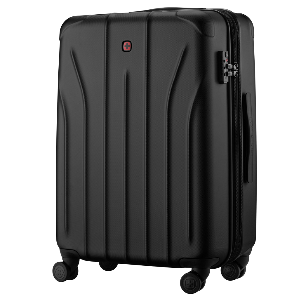 Валіза Wenger Oryson, середня, пластик, 4 колеса, чорна (653165) - зображення 2