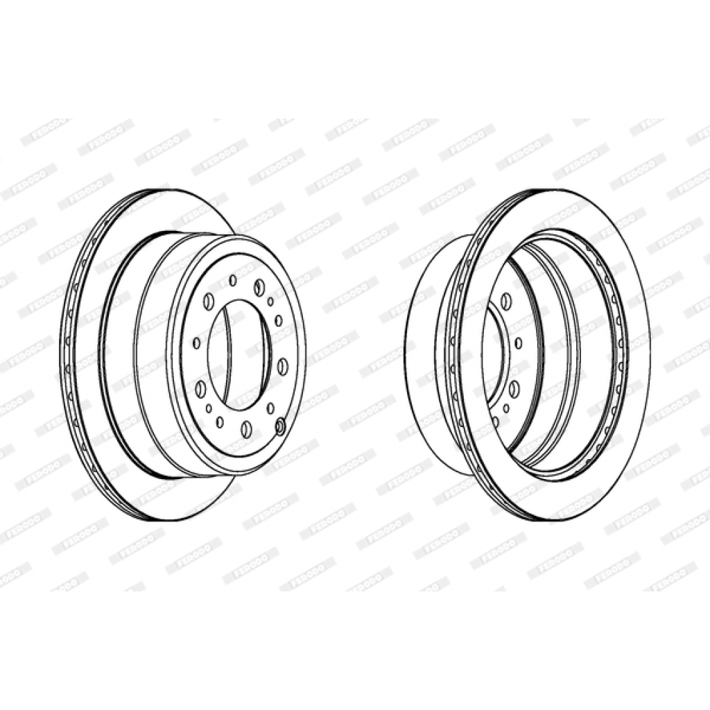 Гальмівний диск FERODO DDF1597C-1 - зображення 1
