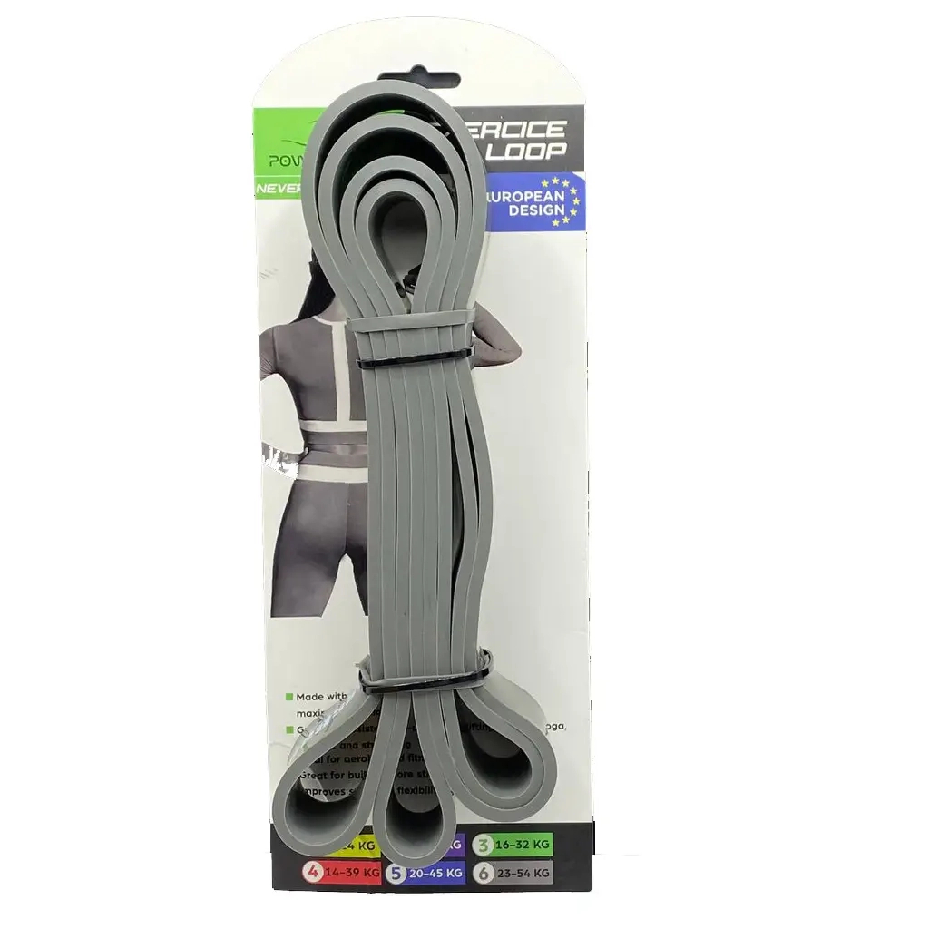 Еспандер PowerPlay -петля для фітнесу і кроссфіту Сіра (PP_4115_Grey_(23-54 kg)) - зображення 5