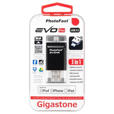 USB флеш накопичувач PhotoFast 32GB i-Flashdrive EVO Plus microUSB/Lightning USB 3.0 (EVOPLUS32GB) - зображення 6