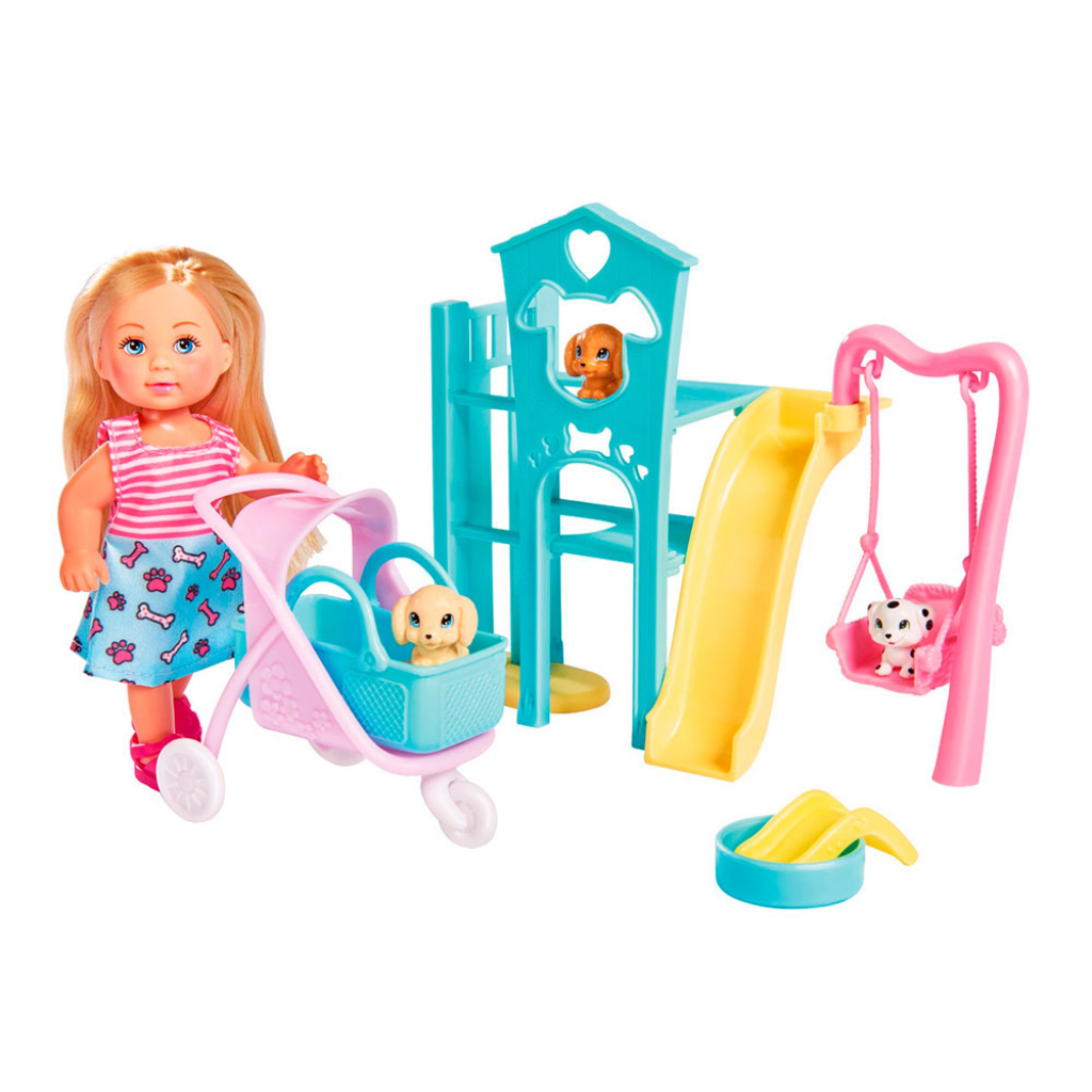 Лялька Simba Еві Прогулянка з цуценятами (5733477) - зображення 1