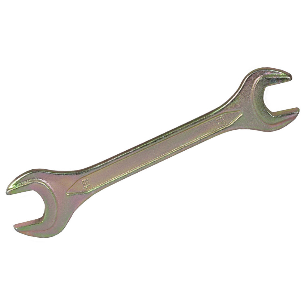 Ключ Sigma ріжковий 17x19мм жовтий цинк (6025191) - изображение 1