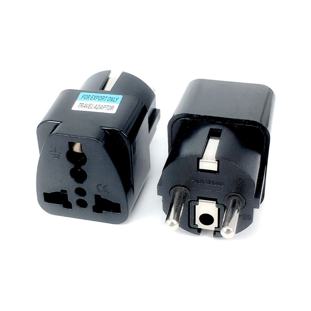 Перехідник Dynamode US/UK/AU to EU (EU Adapter black) - зображення 3