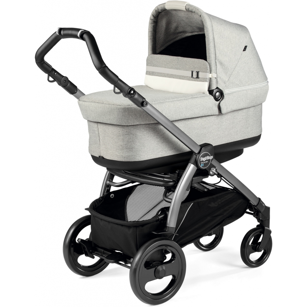 Коляска Peg-Perego 2 в 1 Book 51 Luxe Pure Світло-сіра (PACK01-00000000001) - зображення 1