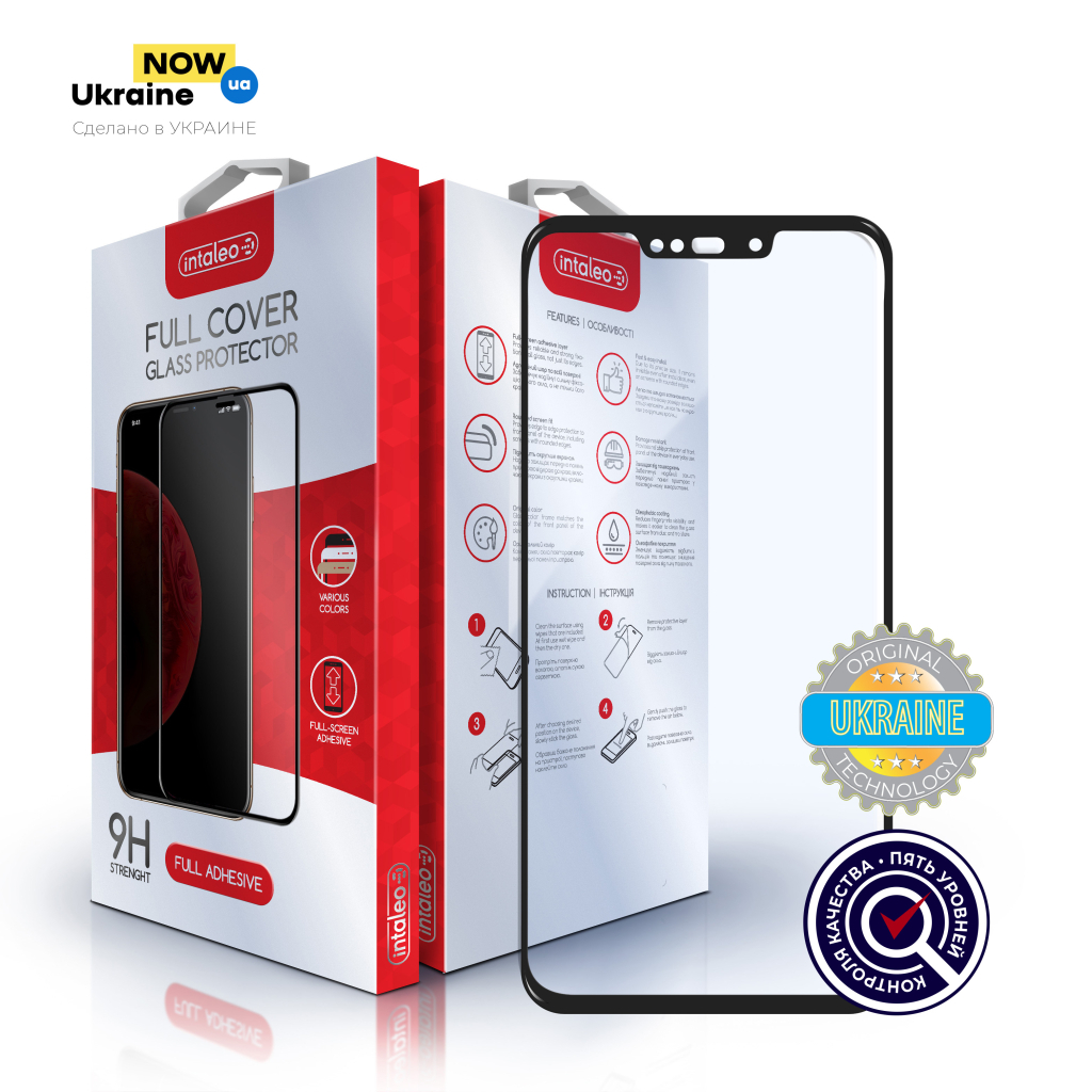 Скло захисне Intaleo Full Glue Huawei P Smart Plus 2018 (1283126497544) - зображення 8