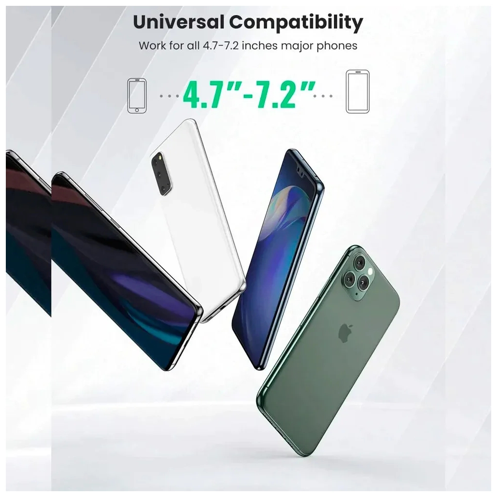 Універсальний автотримач Ugreen LP292 Magnetic Phone Holder for Car Black (80785) - зображення 6