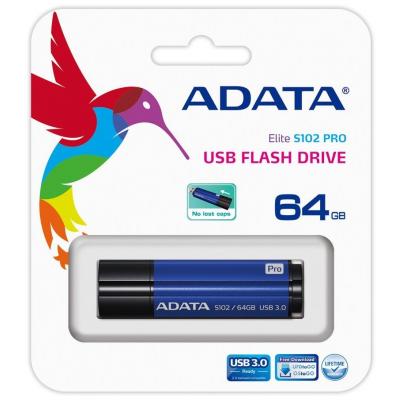 USB флеш накопичувач ADATA 64GB S102PRO Blue USB 3.1 (AS102P-64G-RBL) - зображення 6