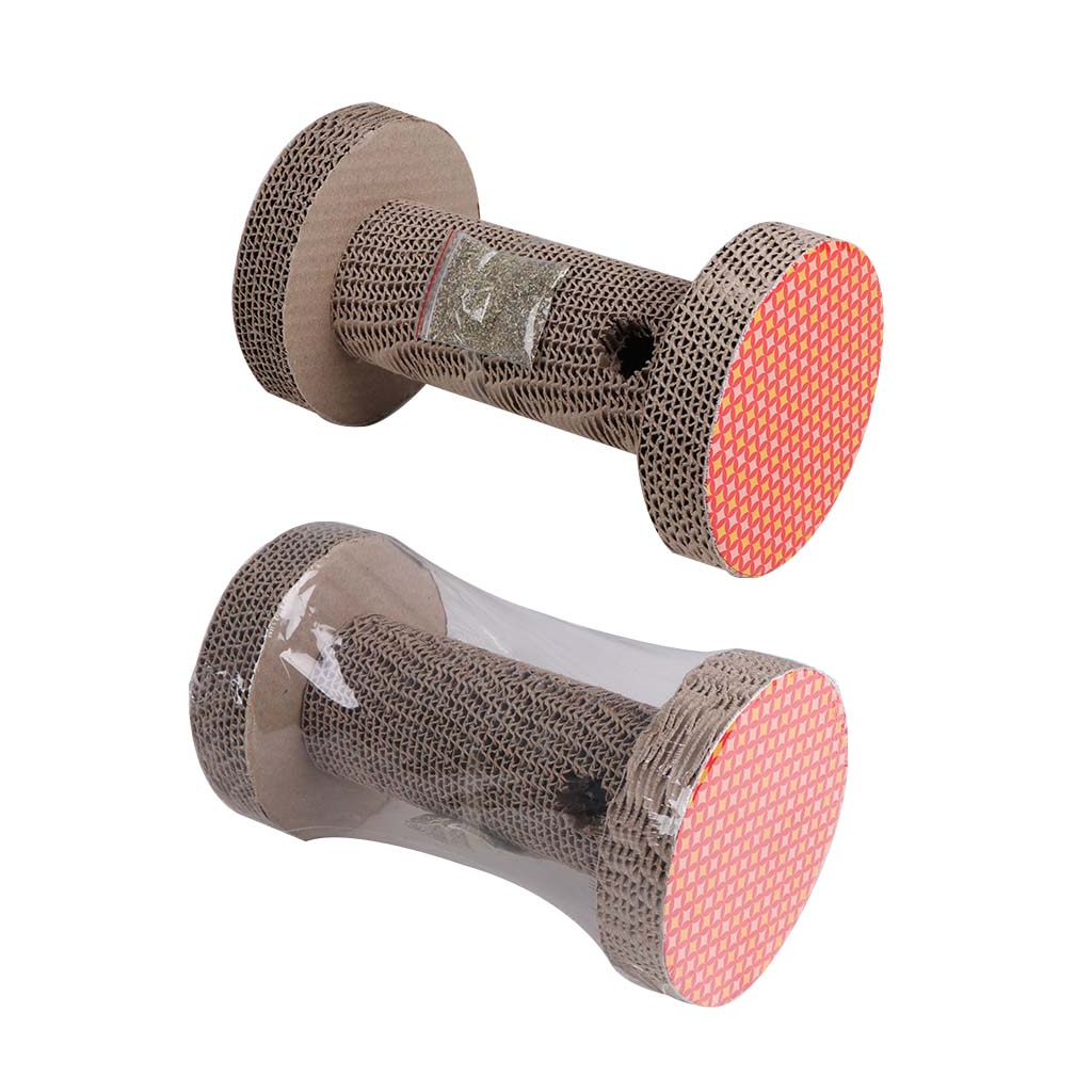 Дряпка (кігтеточка) для котів Eastland Гантель з котячою м'ятою 15x25 см (6970115703209) - зображення 1