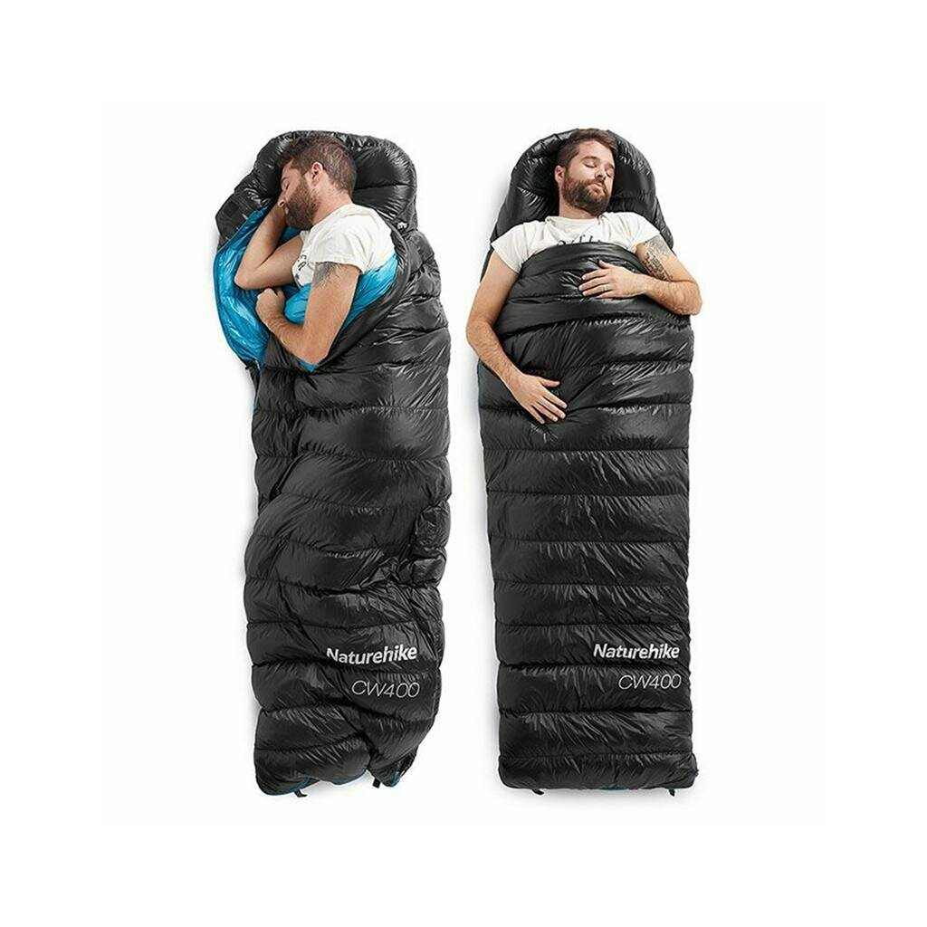 Спальний мішок Naturehike CWZ400 NH19W400-Z 550FP 90 Goose Down Black (6927595765371) - зображення 3