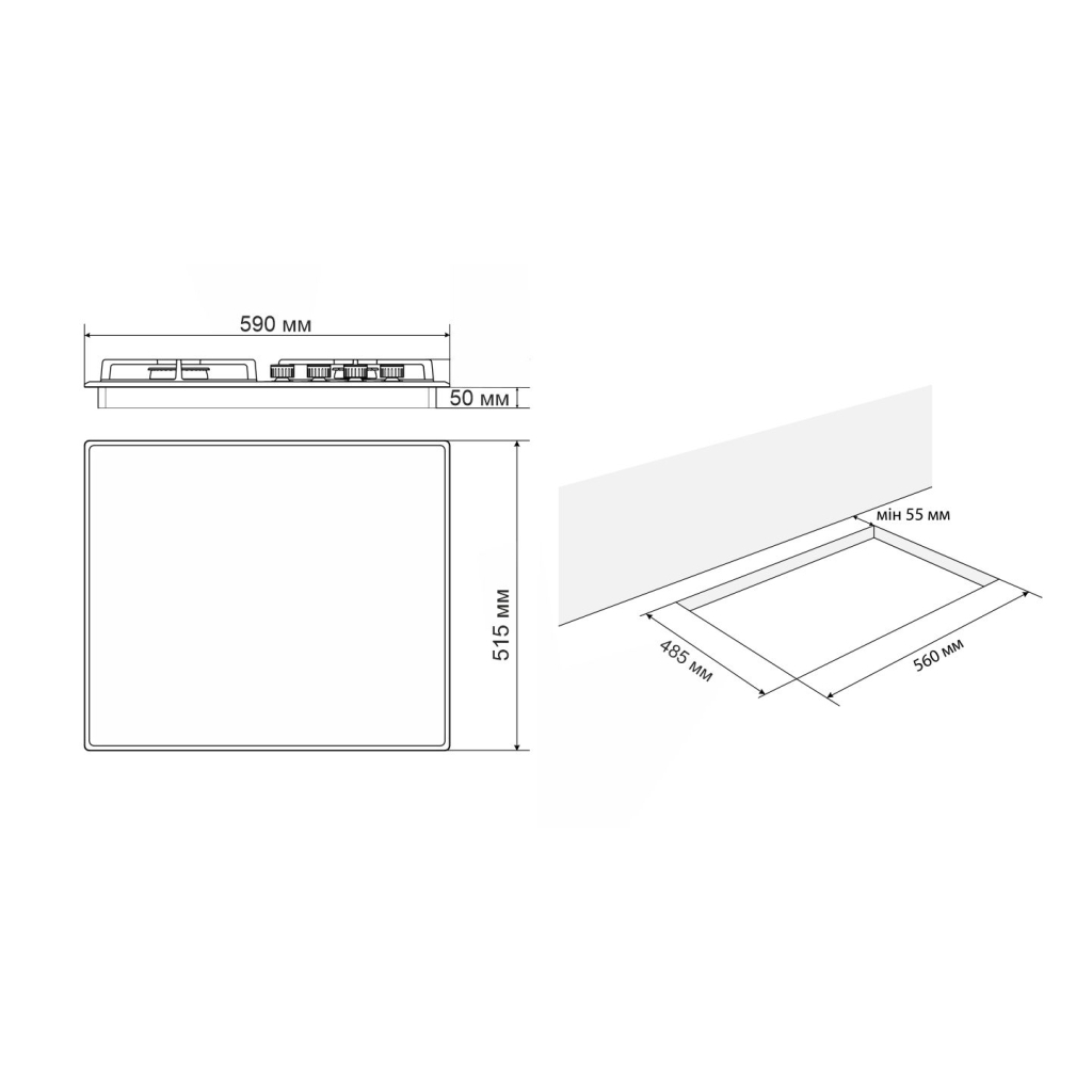 Варочна поверхня Eleyus BERTA 60 IS CTF - зображення 10