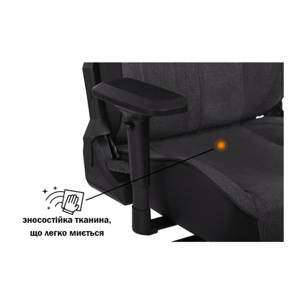 Крісло ігрове GT Racer X-8009 Dark Gray/Black (X-8009 Fabric Dark Gray/Black) - зображення 9