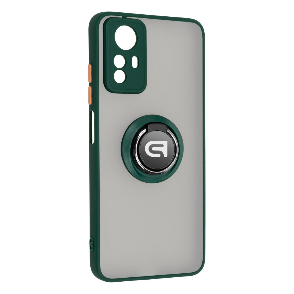 Чохол до мобільного телефона Armorstandart Frosted Matte Ring Xiaomi Redmi Note 12s 4G Dark Green (ARM68899) - зображення 1