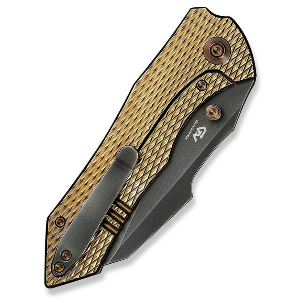 Ніж Weknife High-Fin XL, Gold Titanium, Darkwash (WE24010-3) - изображение 7