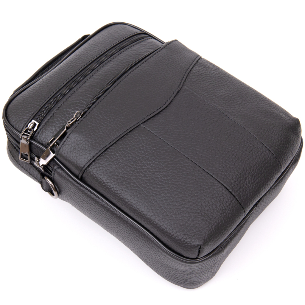 Сумка Vintage Месенджер Чорна (20393) - зображення 5