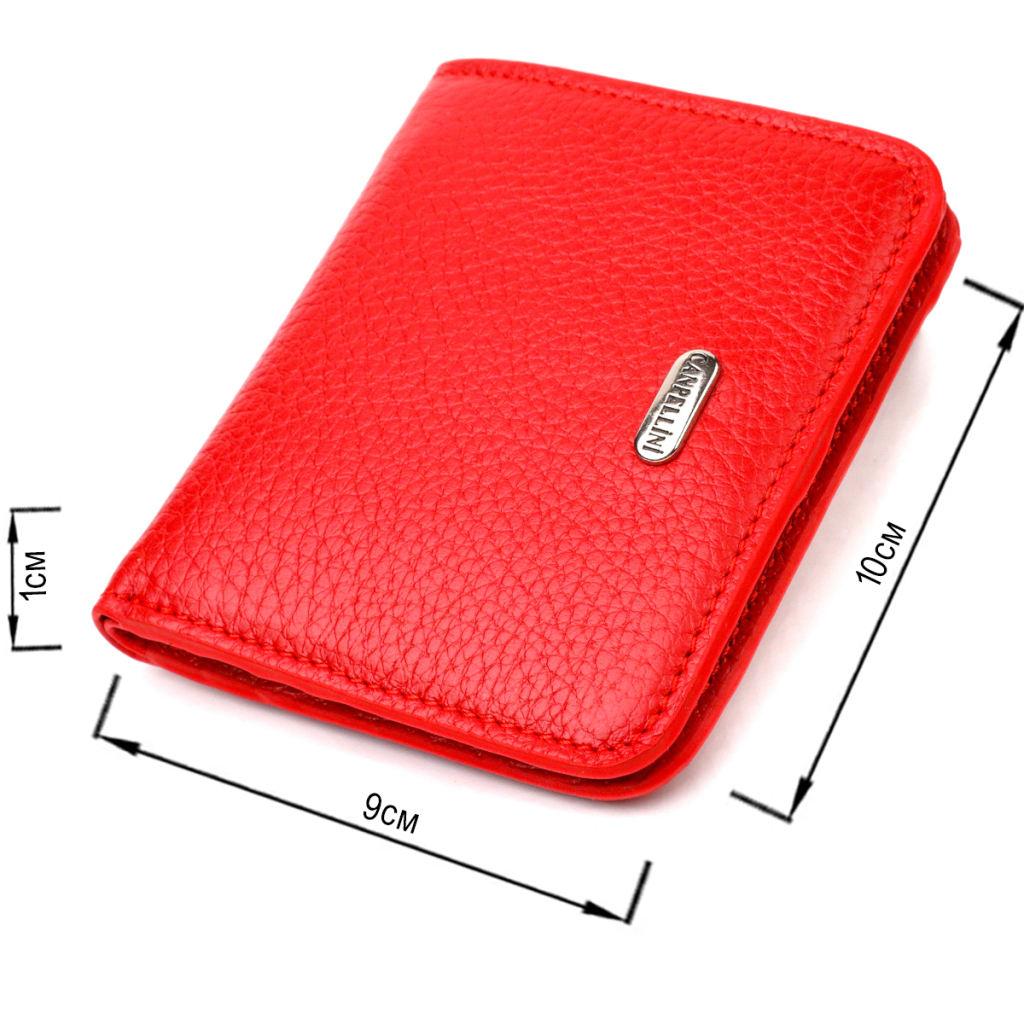 Гаманець Canpellini З натуральної шкіри флотар Червоний (21803) - зображення 3