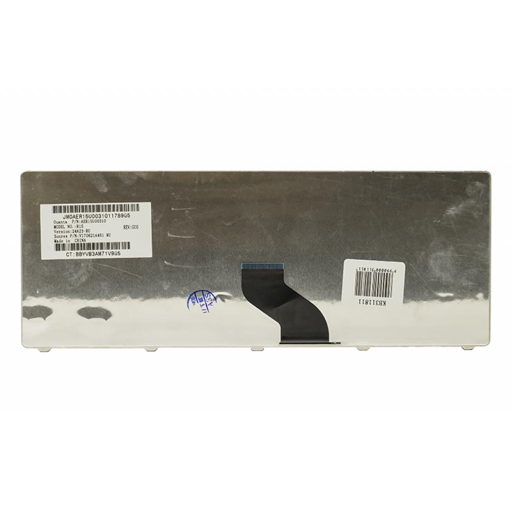 Клавіатура ноутбука Acer Aspire 3810 чорна, чорна рамка (KB311811) - зображення 2