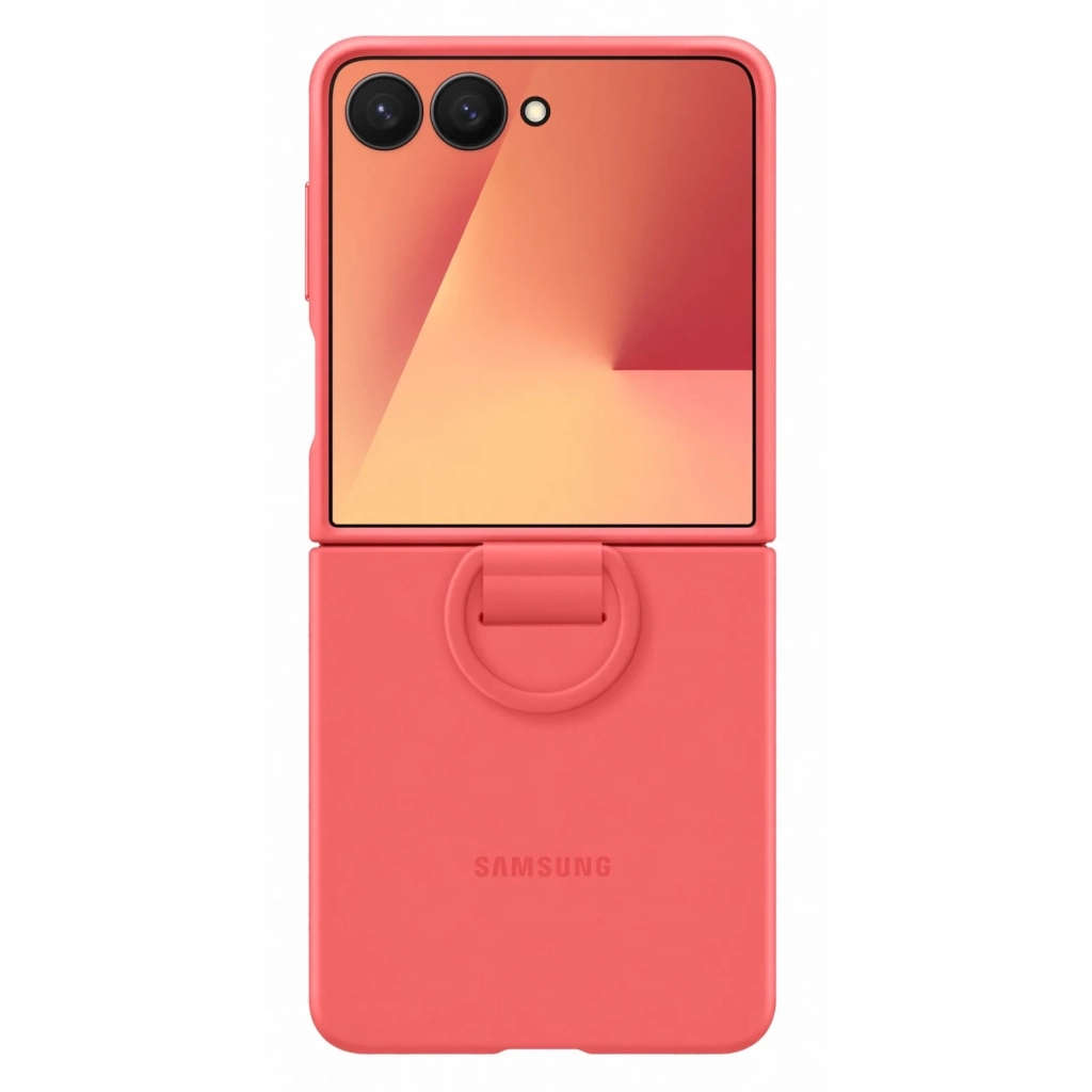 Чохол до мобільного телефона Samsung Silicone with Ring Galaxy Flip 7 Red (EF-PF766TREGUA) - зображення 1