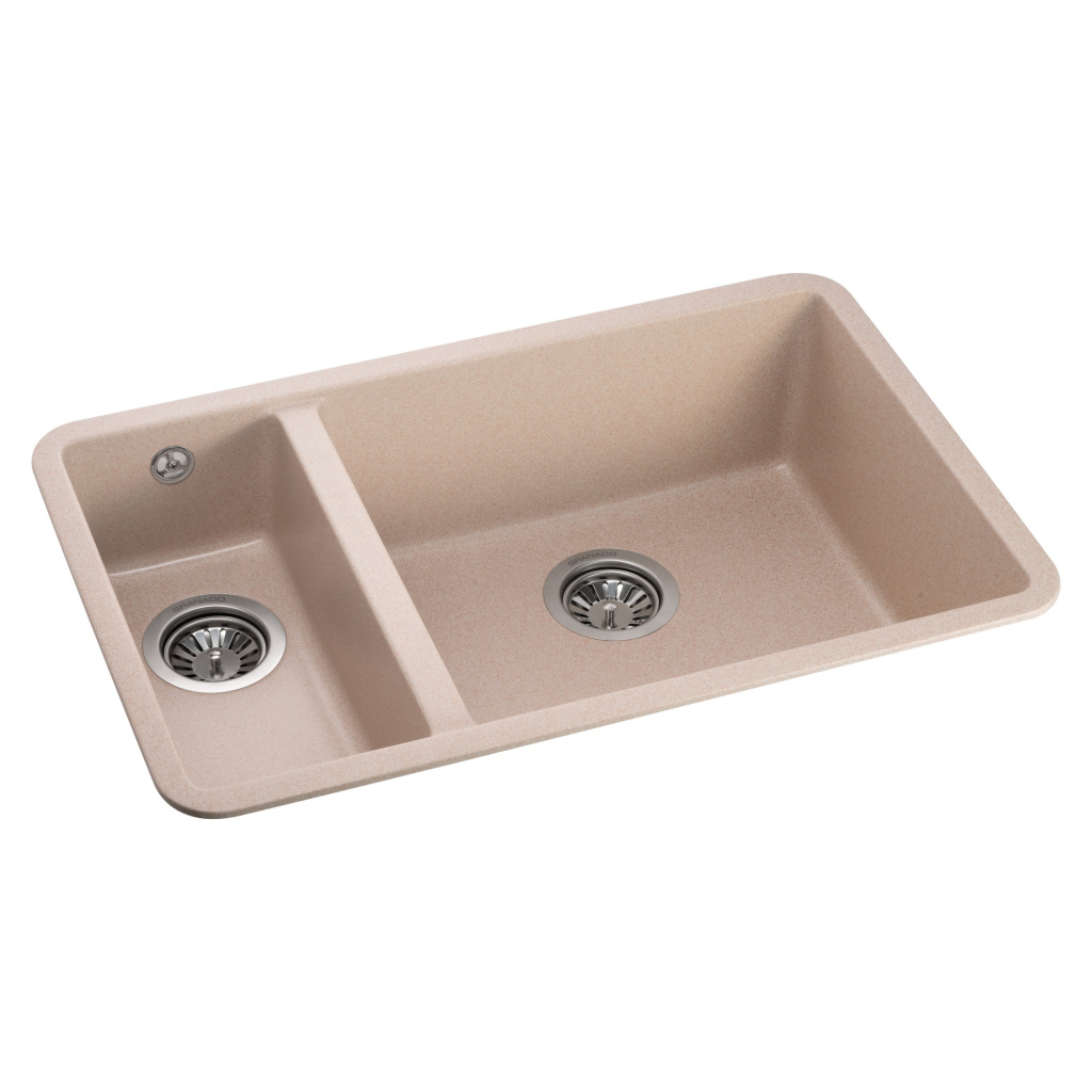 Мийка кухонна GRANADO Under top DOUBLE avena (gr3402) - зображення 2