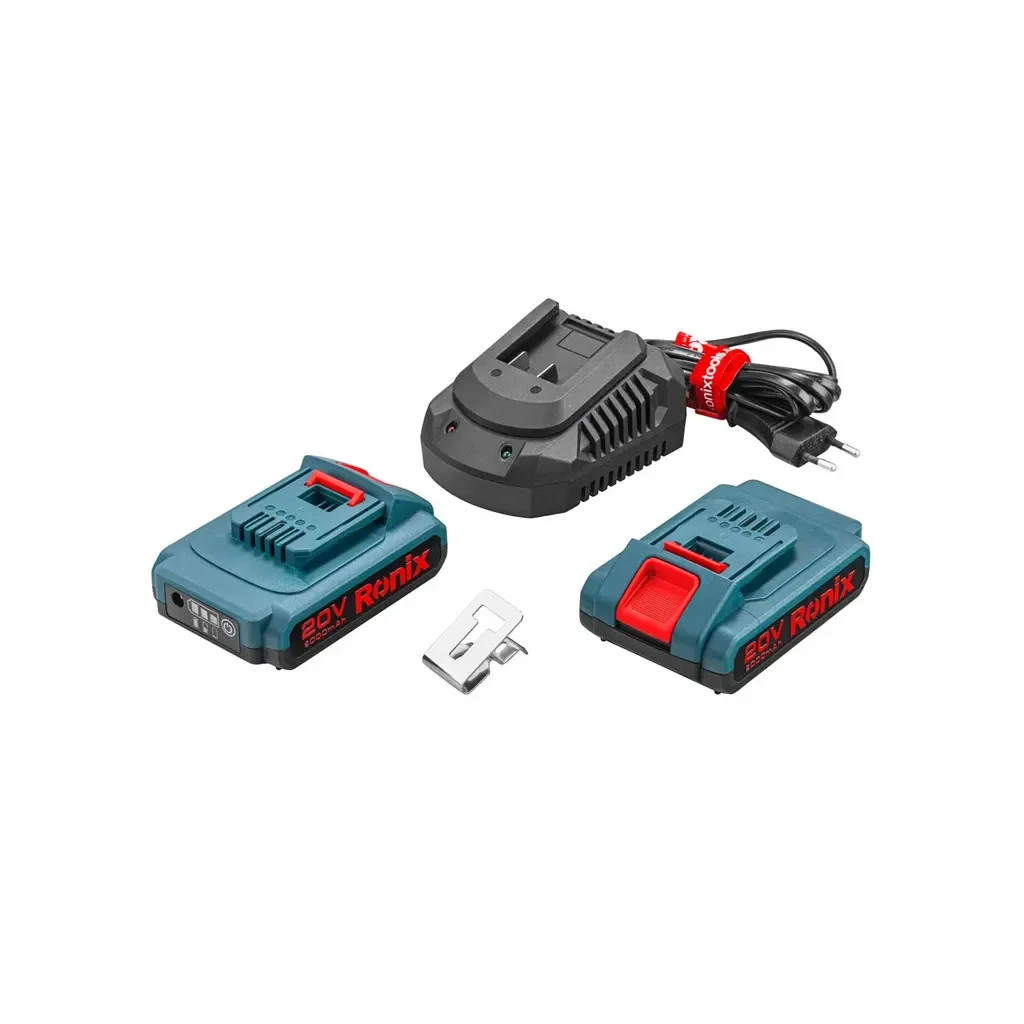 Шуруповерт Ronix ударний акумуляторний 20В, 2Ah х 2 (8900K) - изображение 9